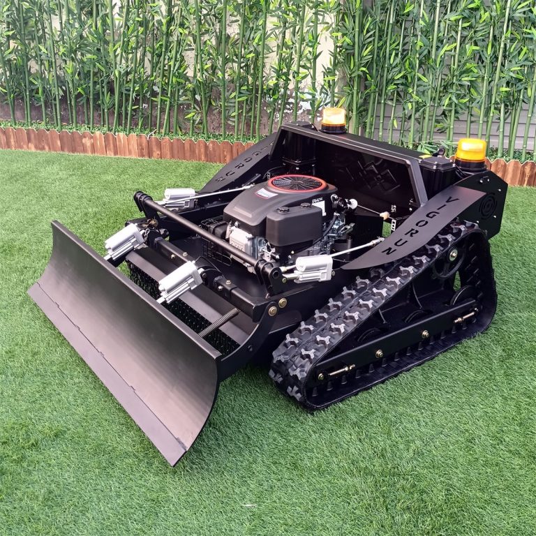 Ελεγχόμενη από απομακρυσμένη τροχιά Track Patio Lawn Mower Robot Κίνα Κατασκευαστής Factory